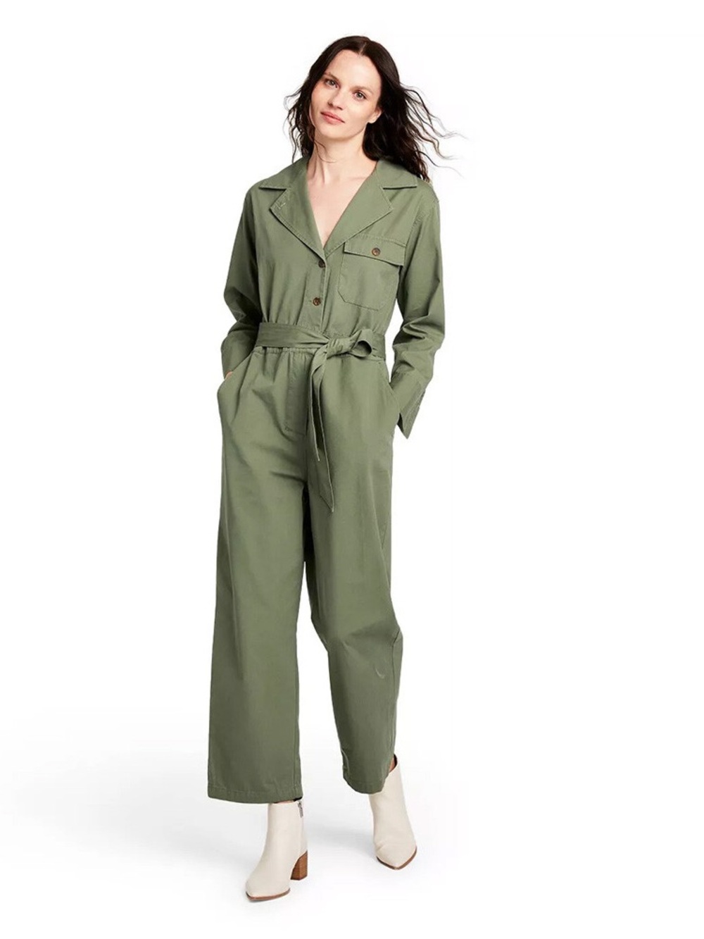 Nili Lotan for Target Wide Leg Belted Jumpsuit Size L
